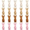 20 Pieces Mini Plush Rabbit Tiny Joint Rabbit 2.4 Inch Small Bunny Doll Soft Bunny Stuffed Animal Toys for Easter Birthday Cake Wedding Decorations Party Favors (Long Plush Style)