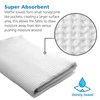 GILDEN TREE Waffle Towels Quick Dry Lint Free Thin, Bath Towel 2 Pack, Classic Style (White)