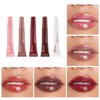 KTouler Glossy Lip Butter Tint,Moisturizing Non-stick Cup Liquid Lip Gloss,5 Color Natural Plumping Lip Tint,Mirror Toot Lip Gloss for Women