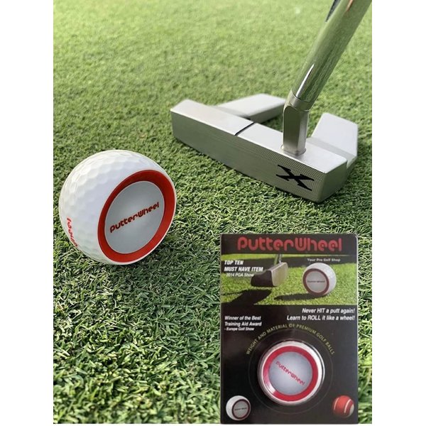 PutterWheel Golf Ball Putting Training Aid (1 Pack) – Golf Training System for Practice Green or Mat - Golf Putting Accuracy Trainer with Instant Feedback