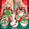 Sereliy 24 Pcs Christmas Coloring Wreath Crafts for Kids, Color Your Own Christmas Crafts, DIY Paper Christmas Wreath for Classroom Activities Christmas Games. (Xmas 24)