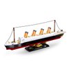 DAHONPA Titanic Model Building Block Set Mid-Sized Set,481 Pieces with Figures, Cruise Ship Titanic Model with Stand, Display and Collect Toy Gifts for Kid and Adult