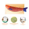 Cat Toys 3 Pack Catnip Saury Fish Toys Cat Toys Fish Interactive Cat Toy Catnip Crinkle Sound Toys，Catnip Toys for Cats 9.5 Inch Suitable for All Kinds of Cats