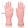 AORAEM Nail Trainning Hand Flexible Soft Practice Plastic Mannequin Hand Nails Tips Art Trainer Manicure Practice Hand Tool