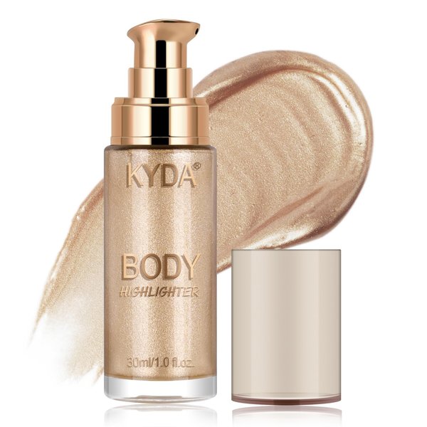 FREEORR Body Shimmer Oil,Liquid Glow Illuminator Body Luminizer Glow For Body Face Smooth Radiant Bronzer Highlighter Foundation 1.0 Fl Oz 101