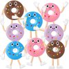 Hungdao 24 Pcs Bendable Donut Figures 4 Inch Bendable Toys Donut Party Favors Stretchy Donut Toys Stress Relief Fidget Toys for Boys Girls Birthday Gifts Goodie Bag Stuffers Pinata Fillers