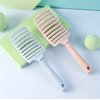 Hair Brush Detangling Curved Vented Hair Brushes For Women Men Wet or Dry Hair Hair Styling Professional Paddle Vent Brush (Green)