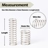 Manderson 185 Pcs Compression Springs Assortment Kit, 13 Different Sizes, Stainless Steel Springs, Mechanical Springs, for Home Repair