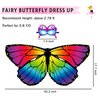 D.Q.Z Girls Fairy-Butterfly-Wings Costumes Bulk for Toddler Kids-Dress Up, 9 Pack Butterfly Gifts Toys for Party Favors (Butterfly Wings)