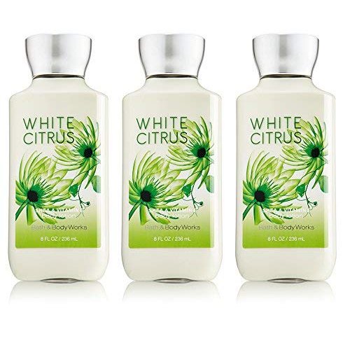 Lot of 3 Bath & Body Works White Citrus 8.0 oz Body Lotion