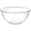 PLASTICPRO Disposable 96 Ounce Round Crystal Clear Plastic Serving Bowls, Party Snack or Salad Bowl, Chip Bowls, Snack Bowls, Candy Dish, Salad Container Pack of 8