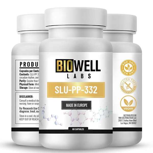 BioWell Labs Mitochondrial SLU PP 332 Peptide Capsules | 250mcg Per Capsule for Enhanced Support | 60 Count