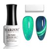 RARJSM Aurora Cat Eye Gel Nail Polish Blue Green Purple Multi Color Velvet Diamond Cateye Gel Polish with Magnet Stick Reflective Shimmer UV LED Curing Requires Soak Off for Home Salon Manicure 15ml