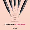 Skone Cosmetics Insanely Intense Tattooed Eyeliner Pen - 5-piece Set - Waterproof Liquid Eyeliner, Sweat Proof, Smudge Proof Liquid Eyeliner - 5 Bold Colors (Black, Brown, Navy, Plum, Hunter Green)