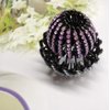 2 Pack Rhinestone Expandable Ponytail Holder, Bird Nest Hairs Clip Hair Tail Claw Clamps Bun Maker Accessory for Women