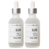 Valjean Labs Facial Serum, Glow | Vitamin C + Magnesium | Helps to Brighten and Clear Skin, Even Tone and Prevent Wrinkles | Paraben Free, Cruelty Free, Made in USA (1.83 oz, 2 Pack)