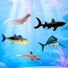 Pinenjoy 6Pcs Realistic Miniature Sea Creatures Figurines Mini Whale Shark Dolphin Swordfish Tuna Figures Resin Ocean Fishs Cake Topper for Fish Tank Aquarium Fairy Garden Decors