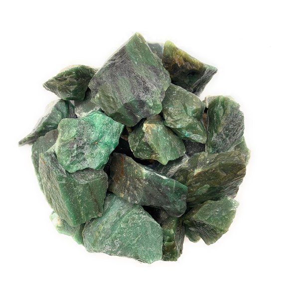 Hypnotic Gems Materials: 1/2 lb Imperial Z Green Stones from Asia - Rough Bulk Raw Natural Crystals for Cabbing, Tumbling, Lapidary, Polishing, Wire Wrapping, Wicca & Reiki Crystal Healing