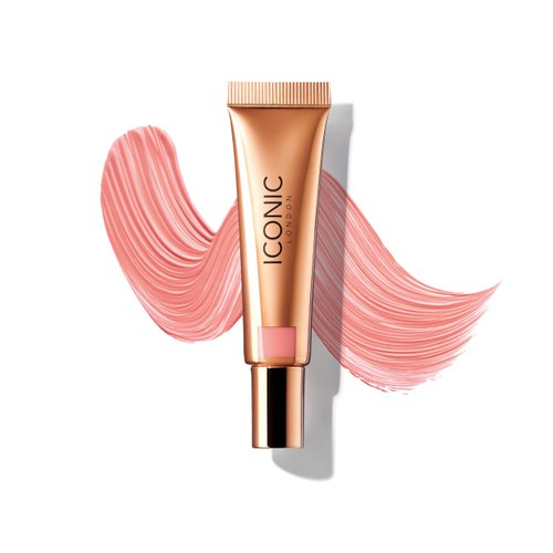 ICONIC LONDON Sheer Blush | Lightweight Liquid Cream Blush, Cruelty Free, Vegan Makeup, Rose Riot (Light Pink) 0.42 Fl oz