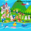 URSKYTOUS 46Pcs Animal Erasers Bulk Pencil Erasers Kids Puzzle Erasers Desk Pet Mini Eraser Toys Eraser Prizes for Party Favors, Classroom Prizes, Carnival Gifts Easter Egg Filler and School Supplies