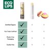 Eco Lips GOLD 100% Organic Lip Balm with Baobab - Soothe and Moisturize Dry, Cracked and Chapped Lips - 100% Plastic-Free Plant Pod Packaging (6 Tubes)