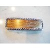 Generic Metallic gold and silver hand painted crystal hair clip clamp barrette