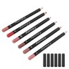 ANGGREK Lip Liner,Lip Pencil Waterproof Lip Liner Long Lasting 6pcs Lip Liner Professional Waterproof Matte Long Lasting Lip Pencil Pigmented Cosmetics(set 03)