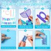 Silipull Light up Hanukkah Decorations Happy Hanukkah Banner with Blue String Lights Home Blue Chanukah Bunting Ornaments Hanukkah Party Supplies 6.6 Feet in Length
