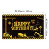 Tatuo Construction Backdrop Construction Theme Birthday Banner 6.1 x 3.6 ft Construction Photography Party Supplies Dump Truck Party Decoration for Kids Boys Birthday Background Home Indoor Outdoor