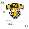 DePauw University Tigers Vinyl Decal Laptop Water Bottle Car Scrapbook Sticker (IND 00014)