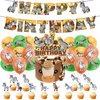 Donkey Birthday Party Decorations Donkey Party Supplies Includes Animal Donkey Happy Birthday Banner Cake Topper Cupcake Topper Balloons for Donkey Birthday Party