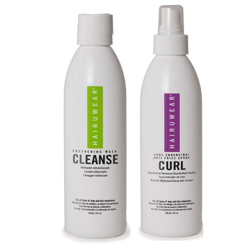 Wig Care Shampoo & Conditioner Kits: 8oz Cleanse, Rstore, Curl, or Control, Wide Tooth Comb or Wig Stand (8oz Cleanse, 8oz Curl, Wig Stand)