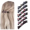 Braided Hair Clip, 6 Pack Braid Hair Clips with Shiny Rhinestone Hair Clips for Women & Girl, Elegant Crystal Hair Clips, Lazy Easily Braided Hair Clips for Dancing, Working, Wedding, Travel, Party