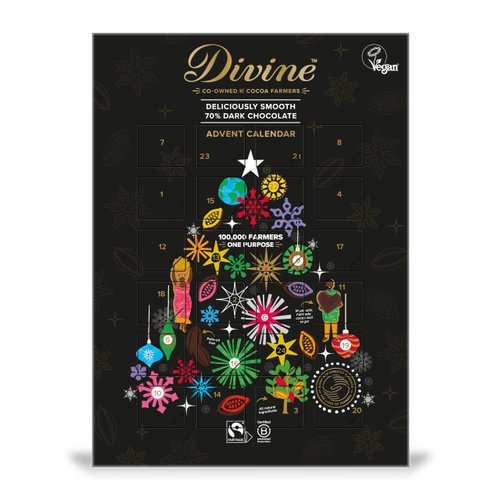 Divine Chocolate Dark Chocolate Advent Calendar