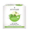 ATTITUDE Air Purifier, Activated Carbon Freshener, Odor Remover, Plant and Mineral-Based, Vegan, Green Apple and Basil, 8 Ounces