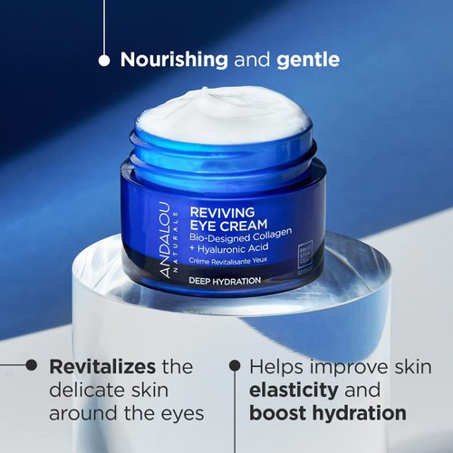 Andalou Naturals Deep Hydration Reviving Eye Cream, 0.45 Oz
