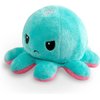 TeeTurtle - The Original Reversible Octopus Plushie - Pink + Aqua - Cute Sensory Fidget Stuffed Animals That Show Your Mood, 4 inch
