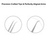 Professional Tweezers for Eyelash Extension Hand Crafted Japanese Stainless Steel Matt Finish (14cm 90° Angular Tip)