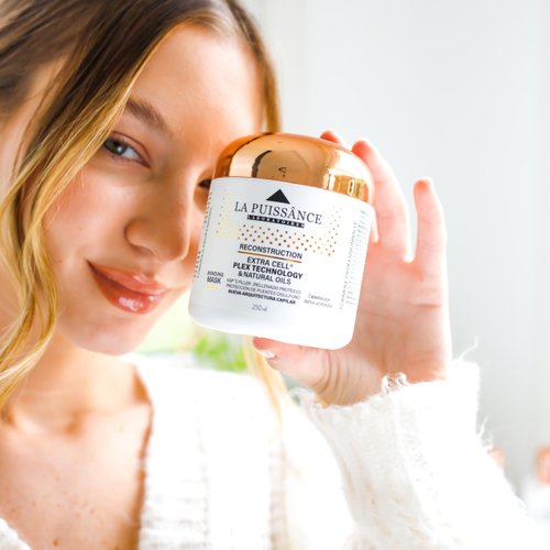LA PUISSANCE Extra Cell Plex Deep Conditioning Hair Mask Step 3 - Moisturizing Repair Treatment for Damaged Hair - Ideal for Color-Treated, Bleached & Chemically-Treated Hair for Home and Salon Use