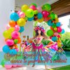Mexican fiesta balloon Garland Arch Kit 156 Pcs Hot Pink Lime Green Orange Red Blue Yellow Rainbow Balloons For fiesta Day of the Dead Cinco de Mayo theme Birthday Baby Shower Party Decorations
