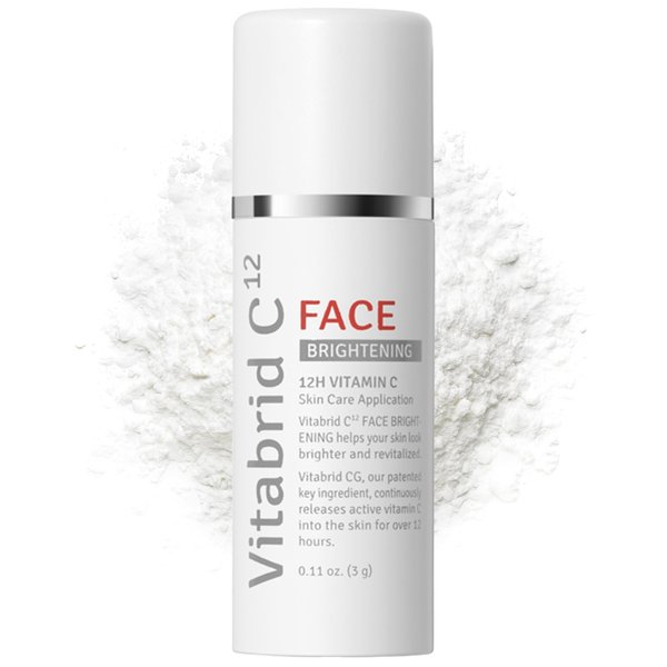 VITABRID C12 Vitamin C Boost Powder for Face with Niacinamide - 12 hours Active Vitamin C - Even Skin Tone, Age Defying, Minimizing Pores - Mix Powder with Serum & Cream, 0.1oz.