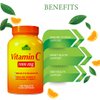 ALFA VITAMINS Vitamin C supplement with 1000mg - Powerful antioxidant - Immune Booster - Protection from common Cold - Promotes Healthy Skin - 100 Tablets