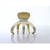 Generic Medium gold tone textured metal hair claw clip