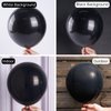 PartyWoo Black Balloons, 140 pcs Matte Black Balloons Different Sizes Pack of 18 Inch 12 Inch 10 Inch 5 Inch Black Balloons for Balloon Garland Balloon Arch as Birthday Party Decorations, Black-Y18