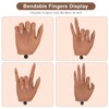 Practice Hand for Acrylic Nails,Silicone Nail Practice Hand with Stand Bracket,Realistic Bendable Mannequin Hand, Fake Hand for Nails Display, Manicure, Nail Tech