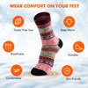 Nimalpal 5 Pairs Wool Socks - Wool Socks for Women Men Boot Socks Soft Crew Socks Winter Hiking Socks Cozy Socks Warm Socks