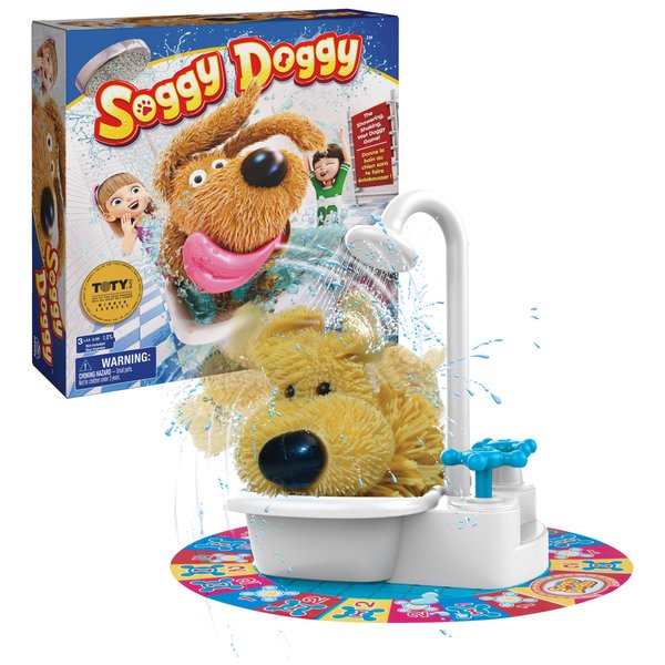 Spin Master Games, Soggy Doggy, The Silly Award-Winning Kids Game Board Game for Family Night, Fun Games, Christmas Gifts for Kids, for Ages 4+