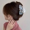 Big Hair Claw Clip 3.5 inch Acrylic Leaf Strong Hold Hair Jaw Clips Banana Barrettes Grip Non-Slip for Women Girls Thick Thin Spring Hair Accessories Hawaii Tropical Party Gift
