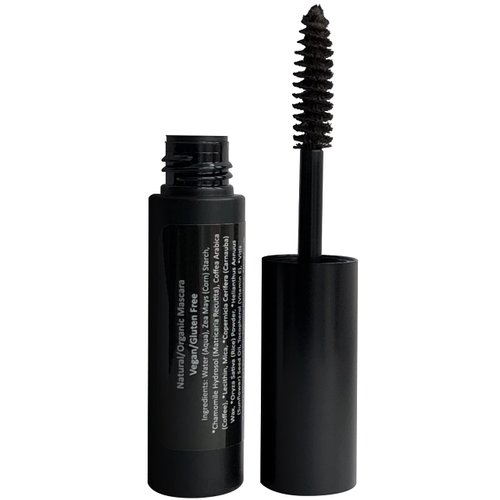 Mom's Secret 100% Natural Mascara Brown, Organic, Vegan, Paraben & Gluten Free, Strengthens & Volumes, Stays on all day, Made in the USA, 0.25 ounce