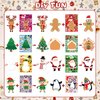 32 Sheets Christmas Stickers, Make Your Own Christmas Stickers, Creative Game Stickers for Kids Christmas Party Favors, DIY Art Crafts Supplies